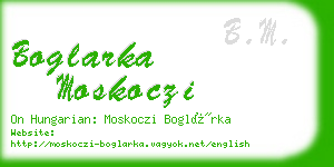 boglarka moskoczi business card